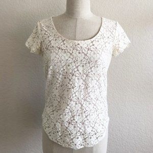 Beautiful White Lace Talula Shirt